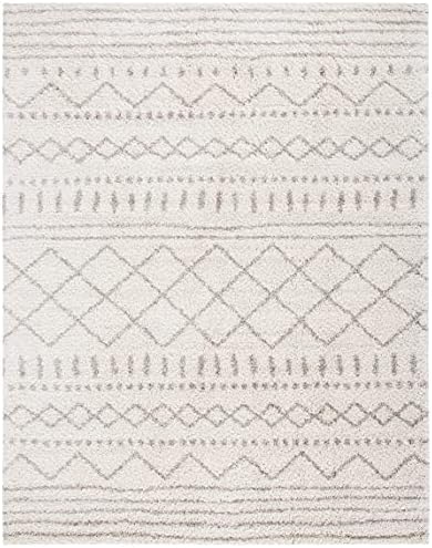 SAFAVIEH Arizona Shag Rug 8'x10', Soft Plush Boho Ivory & Beige ASG741A - Image 3