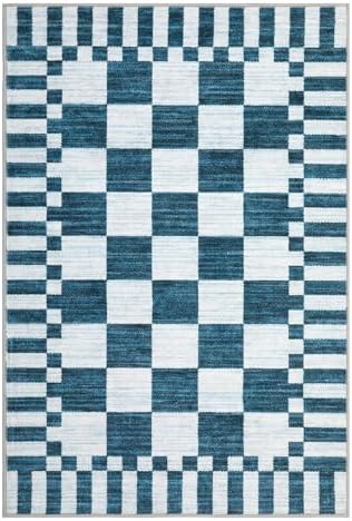 GarveeHome Checkered Washable 2x3 Rug Small Area Rugs Non-Slip - Image 5