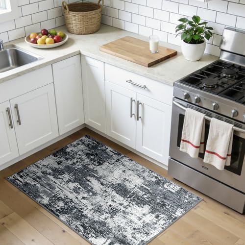 RELEANY Washable 3'x4' Abstract Area Rug - Image 3