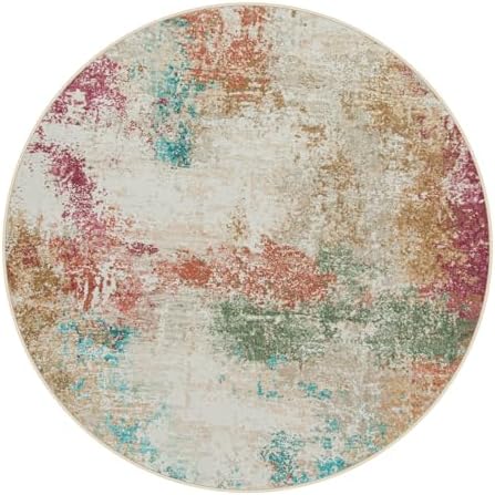Lahome Modern Abstract Round Rugs - Image 2
