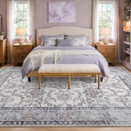 9x12 Washable Non-Slip Area Rug - Image 2
