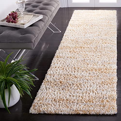 SAFAVIEH Berber Shag Collection Runner Rug by Unknown