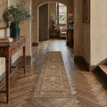 HUGEAR Red Brown Washable 2x6 Runner Rugs by HUGEAR