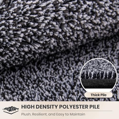 PURRUGS Hallway Runner Rug, Bluish Grey-Black - Image 4