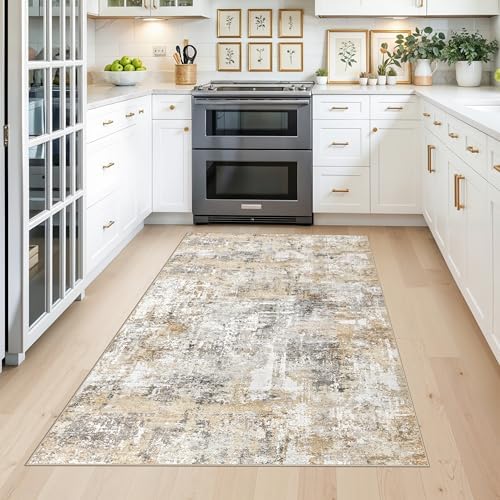 4x6 Washable Entryway Rug – Non-Slip Low-Pile Small Area Rug - Image 3