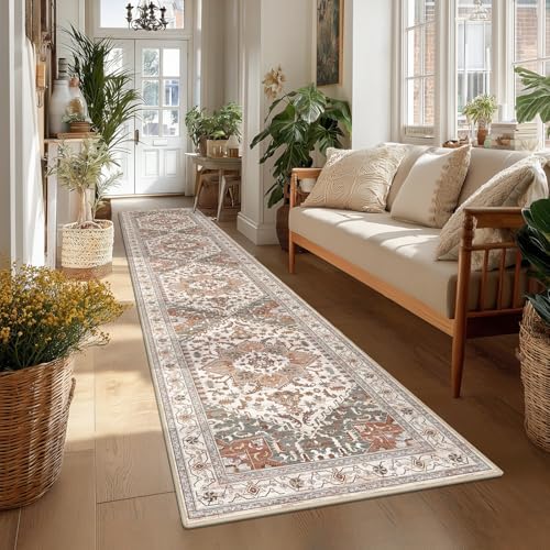 Yamaziot Washable Runner Rug, 2x10 Non-Slip Boho Hallway Kitchen Rug - Image 5