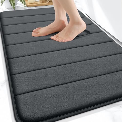 OLANLY Memory Foam Bath Mat 32x20, Super Soft and Absorbent Bathroom Rugs by OLANLY