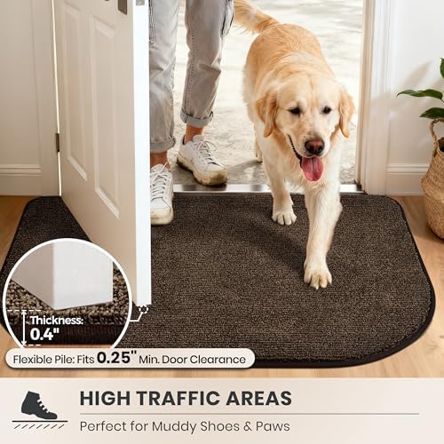PURRUGS Dirt Trapping Door Mat, Heathered Brown - Image 6