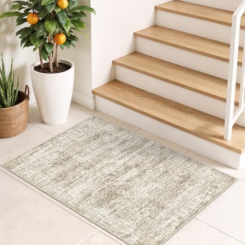 2x3 Rug Non Slip, Small Washable Entryway Rug - Image 4