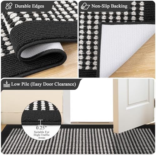 Ileading Laundry Room Runner Rug 2'x6' Non Slip Farmhouse Kitchen Floor Mats - Image 5