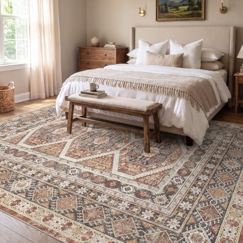 Ksrau 6x8 Area Rug Washable: Non Slip Rugs - Image 3