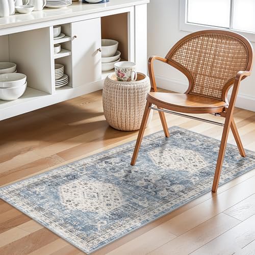 Kitchen Runner Rug 2x4 Washable : Indoor Vintage Non Slip Rugs - Image 3