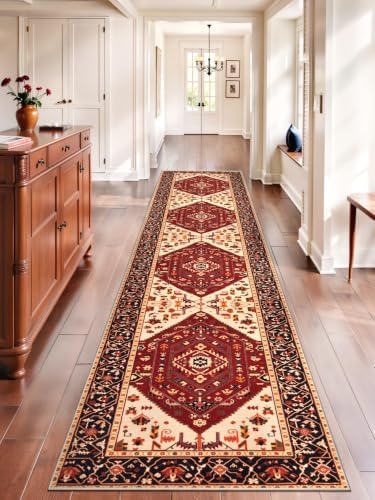SERISSA 2'6"x12' Washable Non Slip Boho Runner Rug by SERISSAHomeDecorCollection