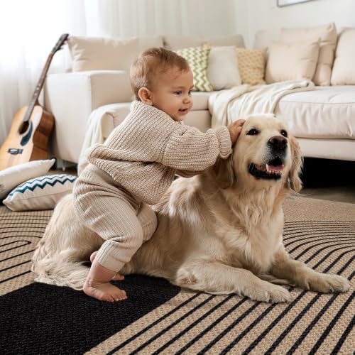 Tangsoo Easy Jute 4x6 Outdoor Rugs, Washable Non-Slip Indoor Living Room Rug - Image 6