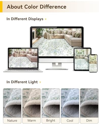 RELEANY Washable Area Rug - Image 7