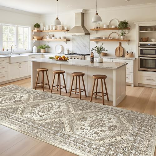 3x10 Runner Rug Non Slip Washable Hallway Runner by Restydon