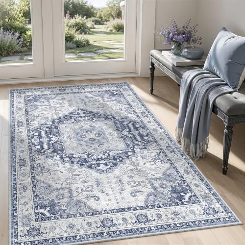 Washable 3x5 Area Rug, Non Slip Rug by Xilixili
