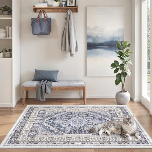 zesthome 3x5 Rug for Entryway, Washable Area Rug by Zesthome