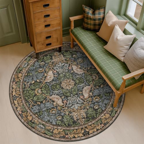 Hazo Haus Vintage 5ft Round Rug - Image 3