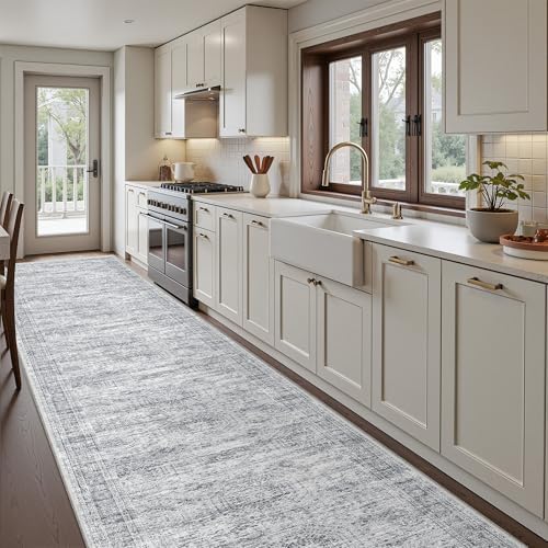 3x16 Runner Rug Non Slip, Washable Hallway Runner Rug by Restydon