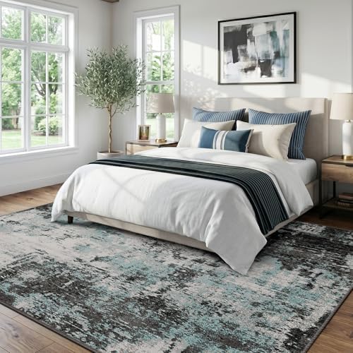 RELEANY Washable 5'x7' Abstract Area Rug - Image 2