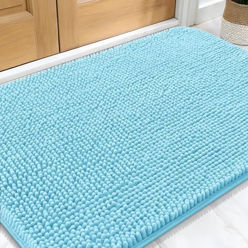 OLANLY Dog Door Mat for Muddy Paws 32x20, Super Absorbent Chenille Mud Mat by OLANLY