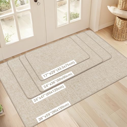 LEKEEPGO Ultra Thin Indoor Door Mat 24"x36", Non Slip Door Mat - Image 2