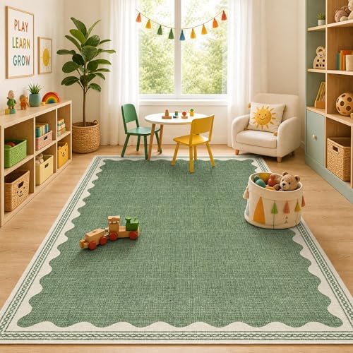 GarveeHome Scalloped Rug by GarveeHome