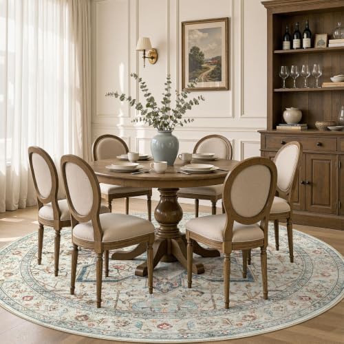Tortania 8' Round Area Rug Living Room Rugs - Image 5