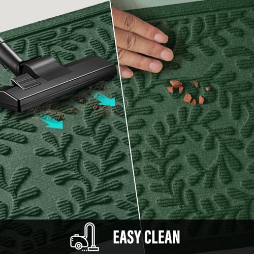 HIYARD Front Door Mat, Absorbent Dirt Trapping Welcome Door Mat Indoor Outdoor - Image 7