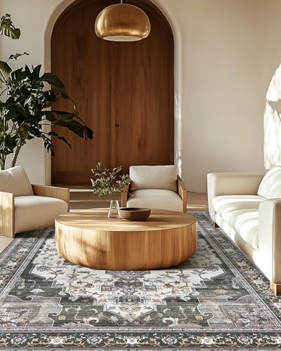 BEIMO Area Rugs 3x5 for Living Room Bedroom, Modern Vintage Boho Machine - Image 3