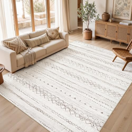 cotiled Boho 12x15 Area Rug for Living Room: Large Moroccan Washable Rug by COTILED