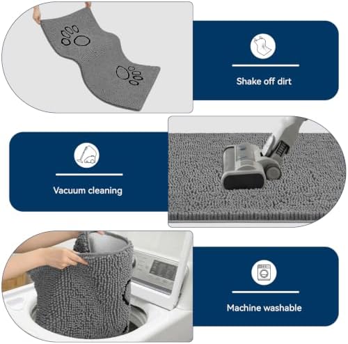 Bcoimo Quick Dry Chenille Doormat – Super Absorbent Non-Slip Entryway Rug - Image 6