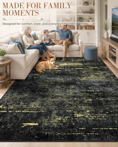 OLANLY 6x9 Washable Area Rug, Soft Non Slip Carpet - Image 3