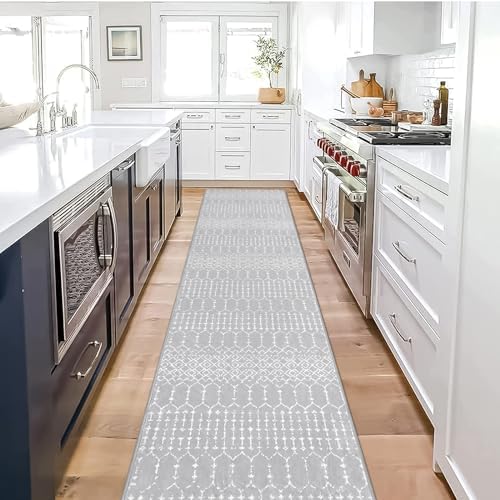 Lahome Moroccan Washable Rug Runner 2x10 Non-Slip Runner Rug by Lahome