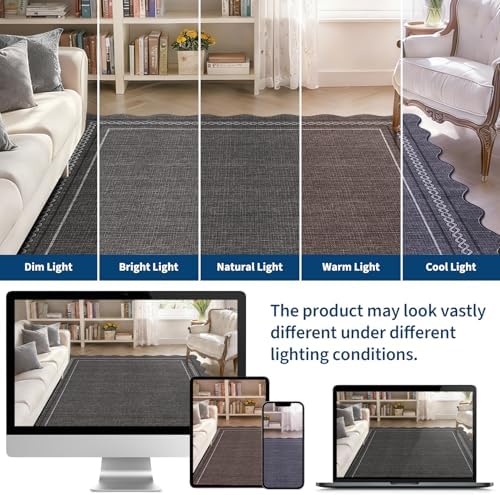 GarveeHome Scalloped Washable 5x7 Area Rugs - Image 5