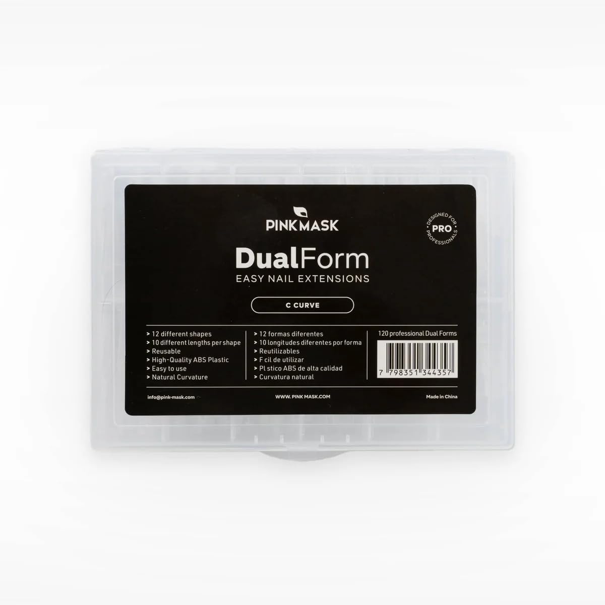 Professional Dual Forms C Curve - 120 Units for Professional Nail Extensions