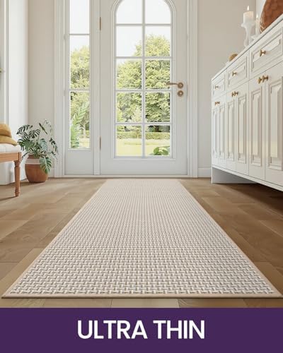 DEXI Thin Hallway Runner Rug 2x7, Non Slip Entryway Rugs - Image 3