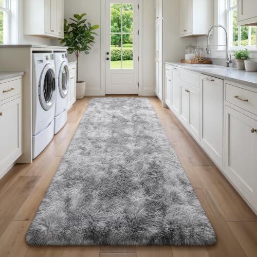 Deerhoo 3x10 Runner Rugs for Long Hallway Bedroom Kitchen, Light Grey - Image 5
