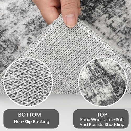 IOHOUZE Abstract Runner Rug 2x4 Ft Entryway Rugs Washable Door Mat Indoor - Image 4
