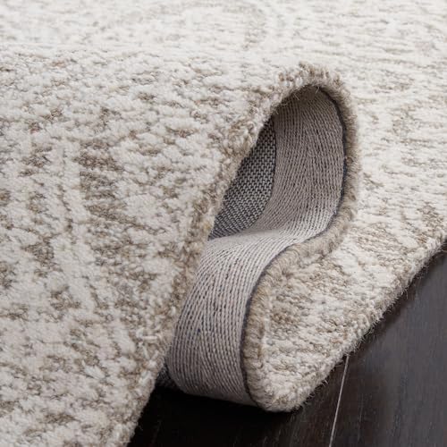 SAFAVIEH Metro Square Rug 4', Transitional Natural & Ivory MET998A - Image 6