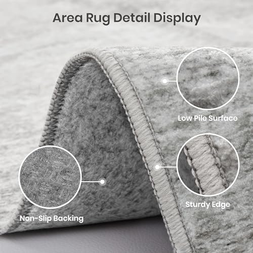 Valenrug 5x8 Area Rug Non Slip, Large Washable Rugs - Image 6
