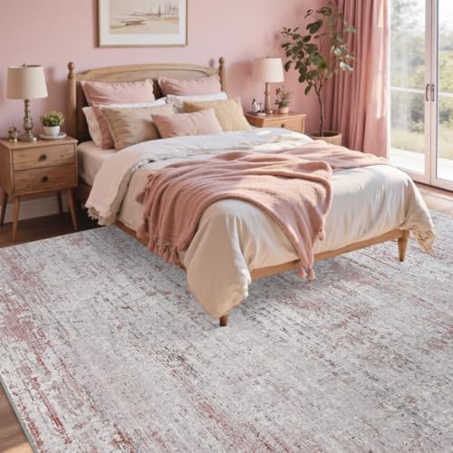 4x6 Ft Abstract Washable Area Rugs - Image 4