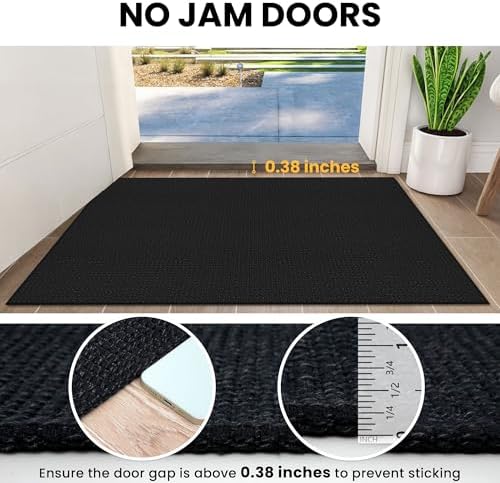 IOHOUZE Washable Exrea Long Hallway Runner Rug 3x20 Non Slip Rubber Backed - Image 3