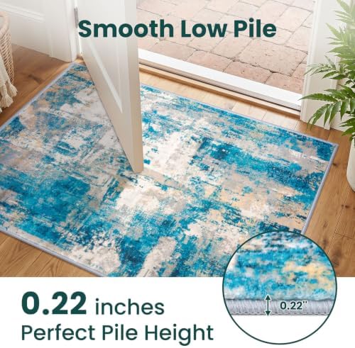 KOZYFLY Abstract Washable 3x5 Area Rug - Image 5