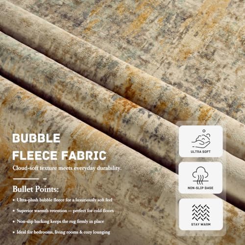 3x8 Beige Rug Runners for Hallways Kitchen Runner Rug Non Slip Washable Black - Image 7