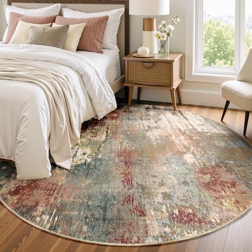 RELEANY Washable Round 8ft Area Rug - Image 3