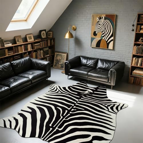 BENRON Zebra Rug, Animal Print Rug by BENRON