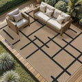 Tangsoo Easy Jute 8x10 Area Rug, Non-Slip Washable Living Room Outdoor Rugs by Tangsoo