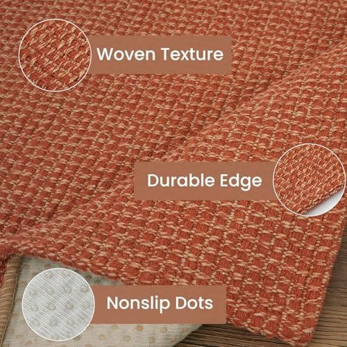 IOHOUZE Washable Runner Rug 2.6x12 Non Slip Rubber Backed Extra Long Hallway - Image 4